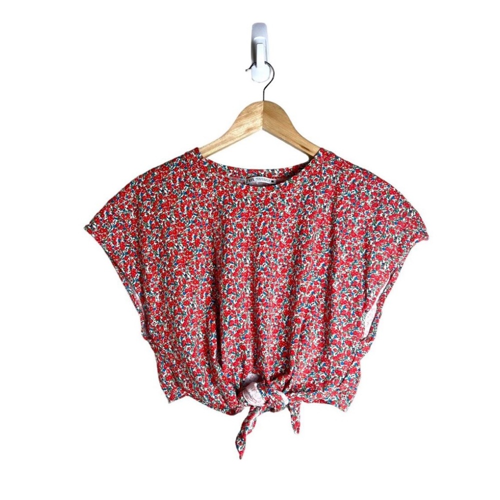 Zara tie crop top